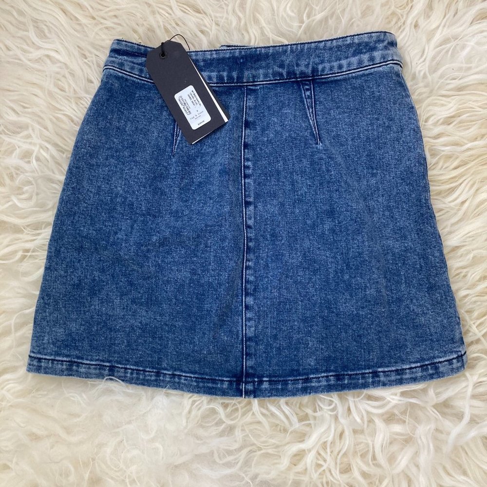 rag & bone Isabel Zip-Front Denim Mini Skirt - Picture 11 of 15